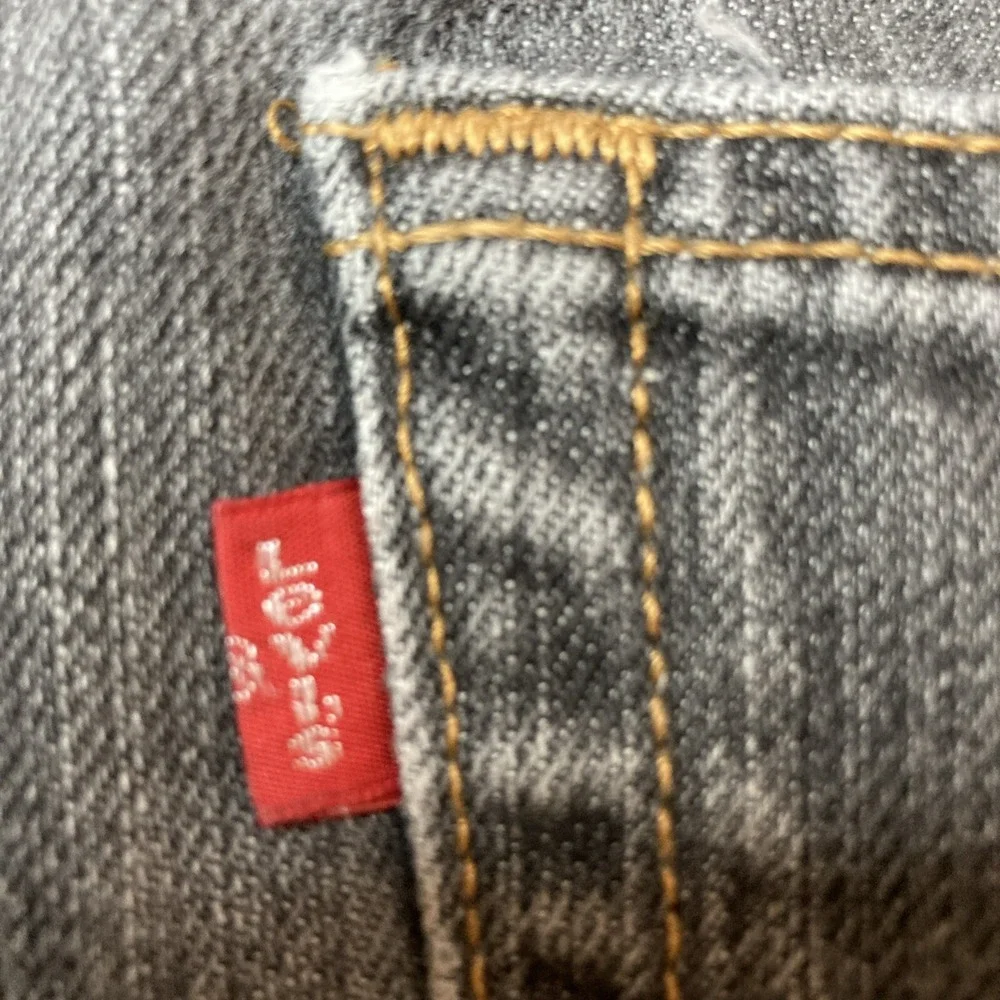Vintage Levi's Original Button-Fly 501XX Jeans Men's 35 X 32 Black Straight Leg